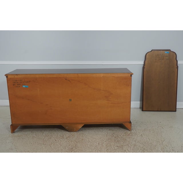 Drexel Heritage 18th Century Mahogany Double Dresser W. 2 Mirrors For Sale - Image 16 of 18