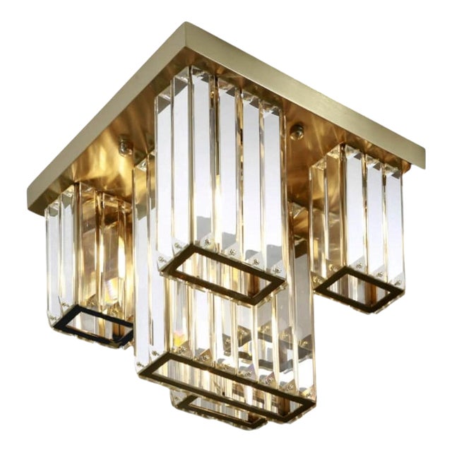 Collection Labirinto Chandelier in Metal and Crystal by Jago For Sale