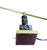 Vintage Brass and Marble Counter-Balance Desk Lamp For Sale - Image 12 of 13