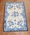 Late 20th Century Blue Beige Chinese Silk Scatter Rug - 3' x 4'11" For Sale - Image 11 of 18