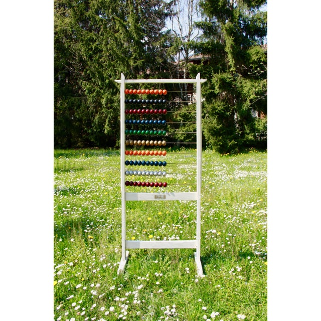 Mid-Century Standing School Abacus, Italy, 1930s For Sale - Image 4 of 14