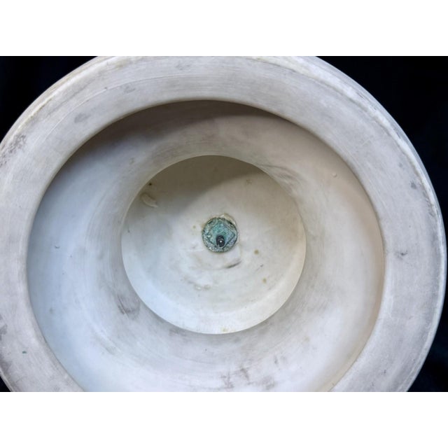 Rare EXTRA LARGE Antique Parian RICHARD WAGNER Bisque Portrait Bust Statue R.&L. For Sale - Image 4 of 16