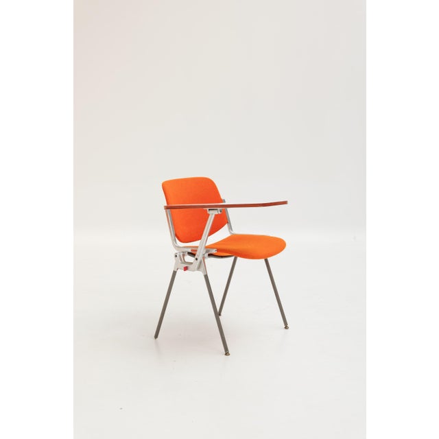 Orange DSC 106 Chair by Giancarlo Piretti for Castelli, 1980s For Sale - Image 8 of 13