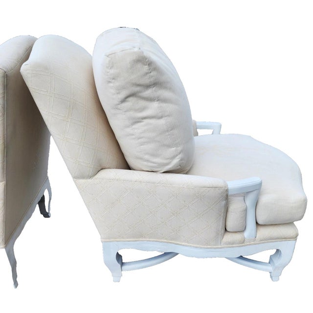 1990s 1990s A. Rudin Palm Beach Regency Lounge Chairs Pair For Sale - Image 5 of 16