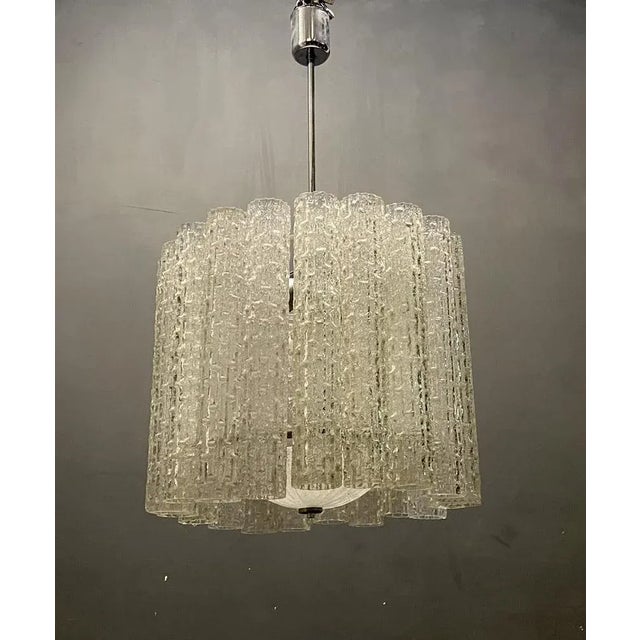 Large Mid-Century Murano Glass Chandelier by Toni Zuccheri, 1970s For Sale - Image 11 of 11