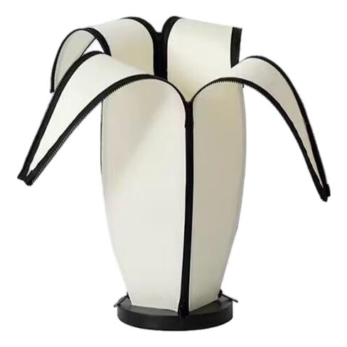 Modern Minimalist Zipper-Shaped Fabric Floor Lamp For Sale