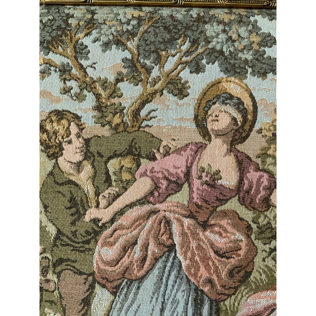 French Country French Hide N’ Seek Tapestry For Sale - Image 3 of 3
