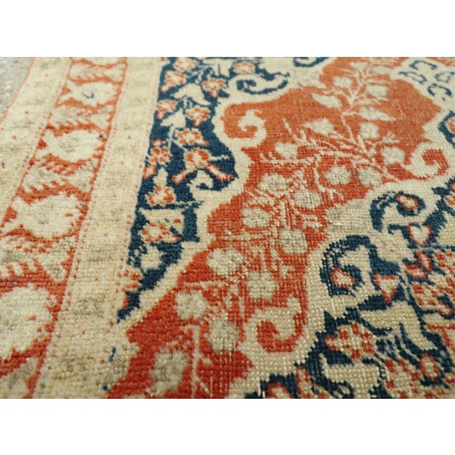 Rustic Galerie Shabab Collection Early 20th Century Persian Tabriz Hagi Jalili Rug For Sale - Image 3 of 7