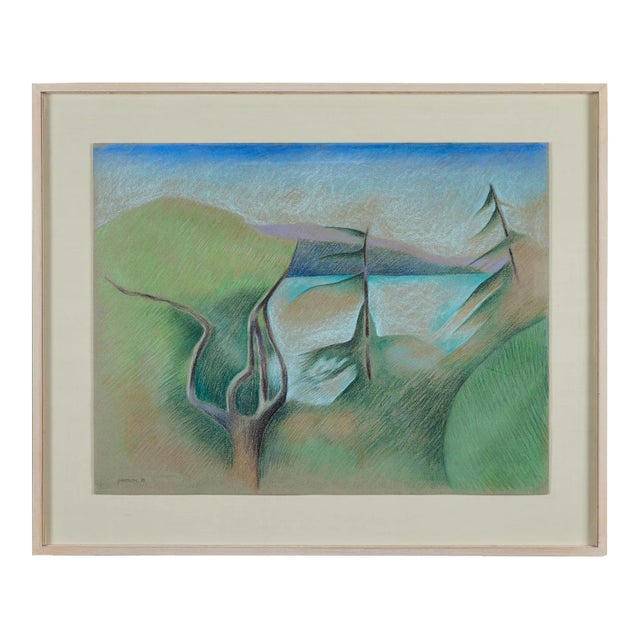 Landscape Pastel Painting by Linda Jacobson For Sale