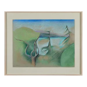 Landscape Pastel Painting by Linda Jacobson