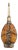 Moorish Glass Perfume Bottle Sprinkler with Embossed Metal Overlay For Sale