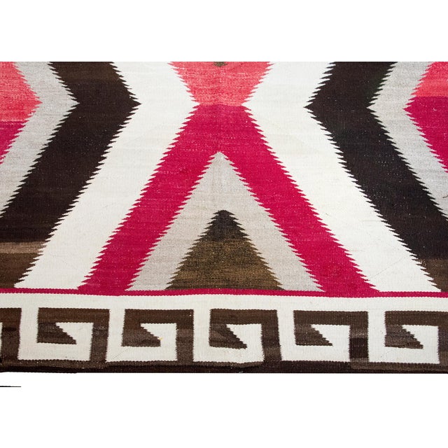 Early 20th Century Native American Navajo Rug For Sale In Chicago - Image 6 of 15