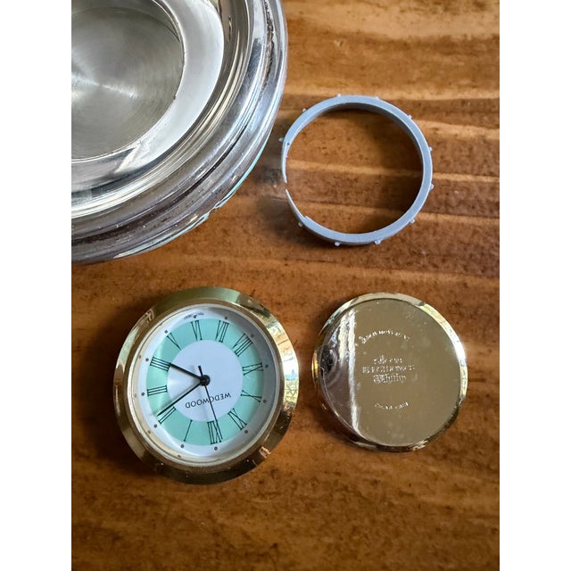 Blue Wedgwood Hidden Treasures, the Greenwich Clock, Sterling Silver Fitment For Sale - Image 8 of 10