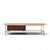 Wood Paul McCobb for Calvin Mid Century Travertine and Brass Coffee Table For Sale - Image 7 of 9