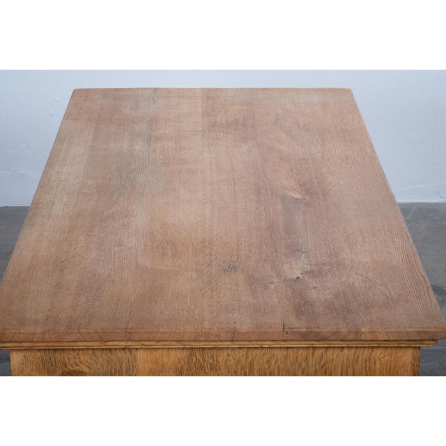 Freestanding Oak Desk attributed to Henning Kjærnulf, Denmark, 1960s For Sale - Image 11 of 16