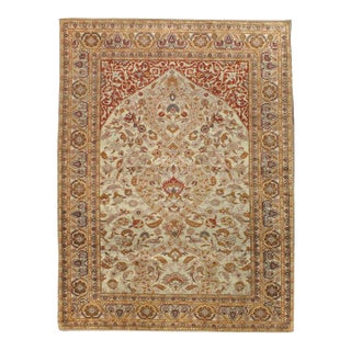 Galerie Shabab Collection Early 20th Century Turkish Silk Kayseri Rug For Sale