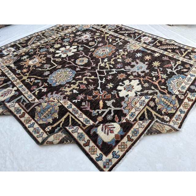 Textile Turkish Oushak Carpet 8.6x9.9 For Sale - Image 7 of 7