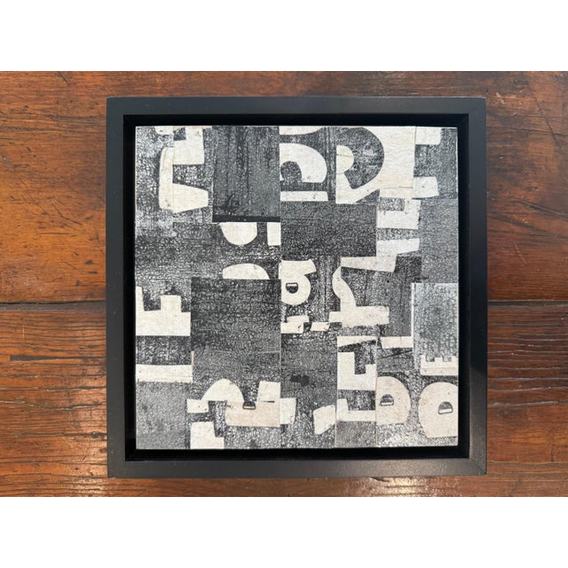 Cecil Touchon Original Collage on Canvas Titled: PDP 1359 ct23 2023 For Sale - Image 9 of 10