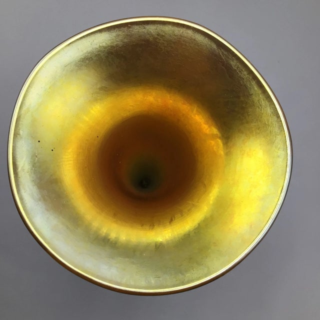 Pulled Feather Art Glass Vase by Lundberg Studios For Sale - Image 11 of 13