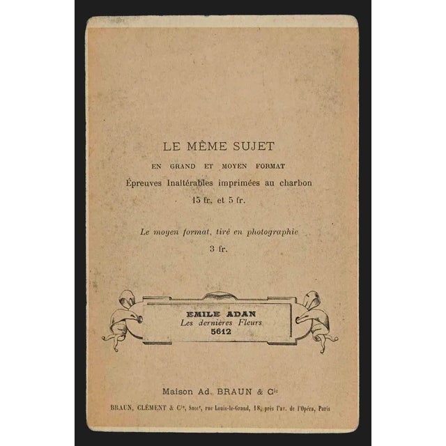 M. Dumas, silver salt b/w print is a vintage silver salt Photograph realized in the 19th Century. On the rear" Le Meme...