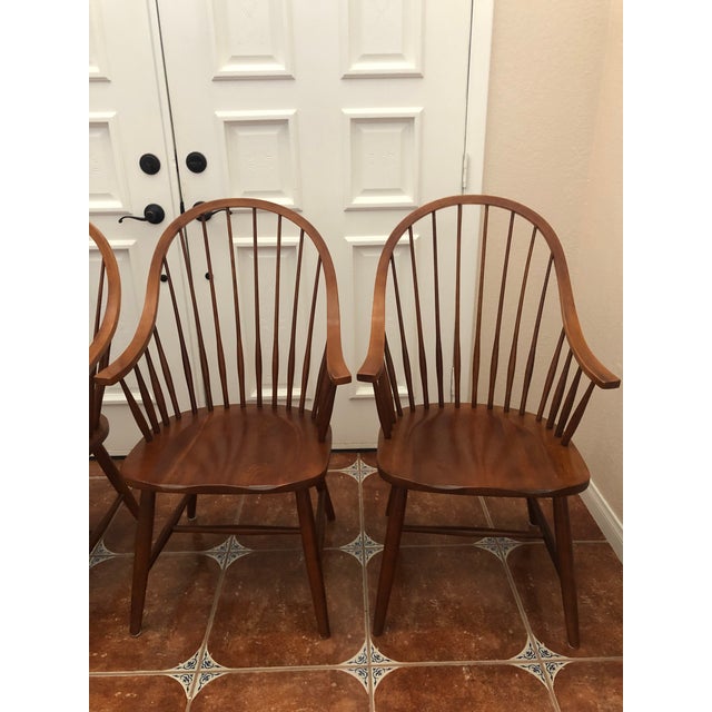 Ethan Allen American Impression Bowback Dining Chairs Set of 4 Chairish