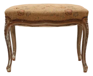 Antique French Louis XV Style Piano Bench, 1800s
