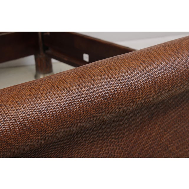 Brown Thomasville Ernest Hemmingway Kilimanjuro King Size Bamboo Bed For Sale - Image 8 of 14