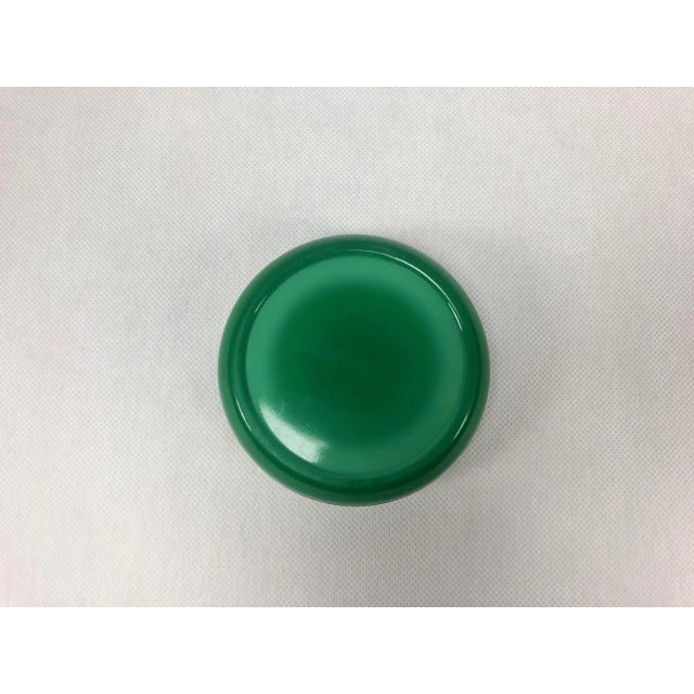 Glass Bohemian Malachite Ashtray from Jablonec Glassworks, 1960s For Sale - Image 7 of 8