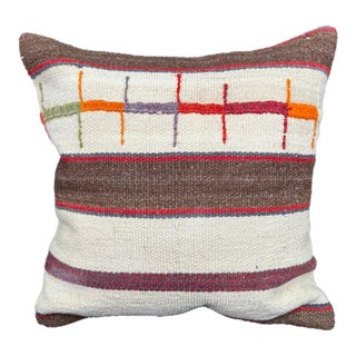 Turkish Hemp Pillow Cushion Natural Beige Brown Pillow Cushion Cover 20x20 For Sale