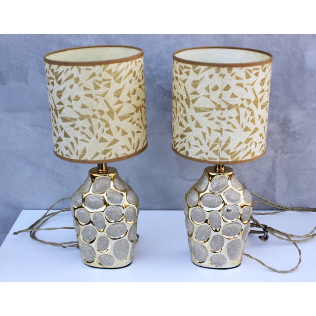 1960s Hollywood Regency Italian Table Lampos, Set of 2 For Sale - Image 5 of 10