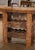 19th Century French Oak Carpenter Press Table With Eight-Bottle Storage Rack For Sale - Image 11 of 13