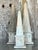 Vintage Boho Patinated Wood Obelisks - Set of 3 For Sale In West Palm - Image 6 of 8