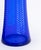 Cobalt Blue Cut Glass Flaring Vases, Pair For Sale In New York - Image 6 of 9