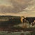 Antique Oil Painting on Canvas by Henri Dupont (1890-1961) 'Grazing Cattle' For Sale - Image 15 of 18