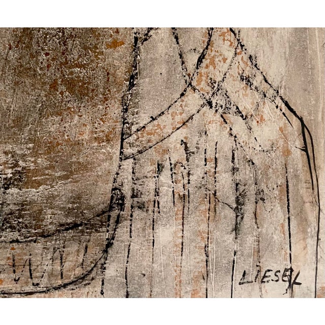 Mid-Century Portrait Painting For Sale - Image 4 of 4