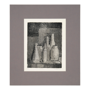 "Bottles" - Etching in Ink on Paper (Artist's Proof) by Doris Warner