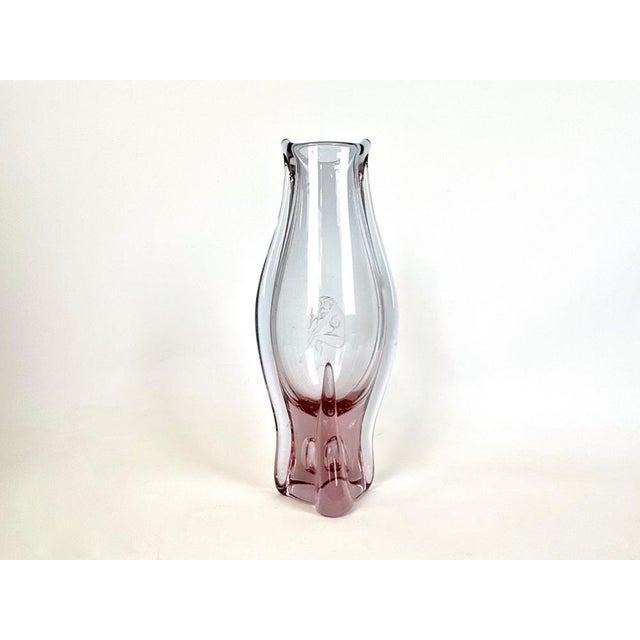 Alexandrite Glass Vase by Miloslav Klinger for Železný Brod, 1960s, in Flawless conditions. Designed 1960 to 1969 This...