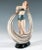 Art Deco Posing Dancer with Cloth Figurine attributed to Stephan Dakon for Keramos, Vienna, 1945 For Sale - Image 3 of 8