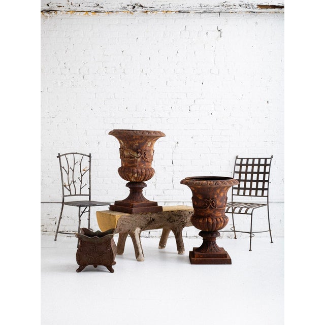 Florentine Style Wrought Iron Garden Chairs - A Set of 5 For Sale - Image 9 of 9
