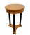 Vintage Empire Revival drink table featuring a faux bird's-eye maple veneer, three ebonized column supports and a...