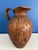Magnificent ceramic pitcher with imitation wood decor Used as a vase for an original and classic romantic table decoration...