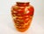 Very nice vase from Japan. Has a busy pattern of birds and a couple of different ships interwoven in the gold birds....