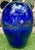 Rare Large Kent F. Ipsen Cobalt Blue Studio Glass Vase, Signed & Dated 1977 – Richmond Va • 15¼" For Sale - Image 10 of 18