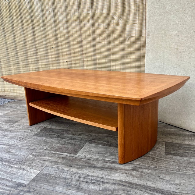 1970s Mid-Century Modern Danish Style Teak Coffee Table by Nordic Furniture. Circa 1970s For Sale - Image 5 of 17