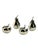 A delightful set of four Kirk Stieff pewter salt and pepper shakers, crafted in charming fruit forms including pears and...