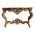 Antique Rococo Giltwood Console With Marble Top For Sale