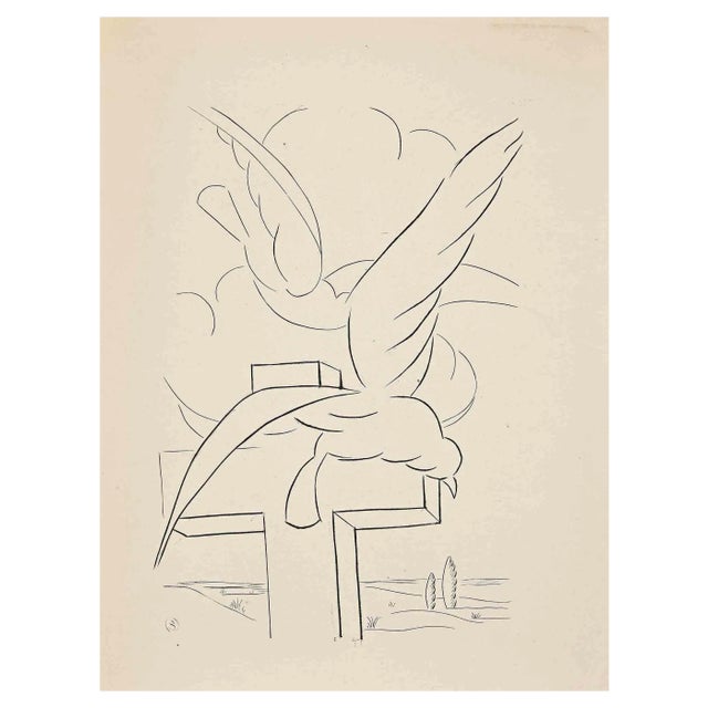 Unknown, Landscape, Vintage Photolithograph, Mid-20th Century For Sale