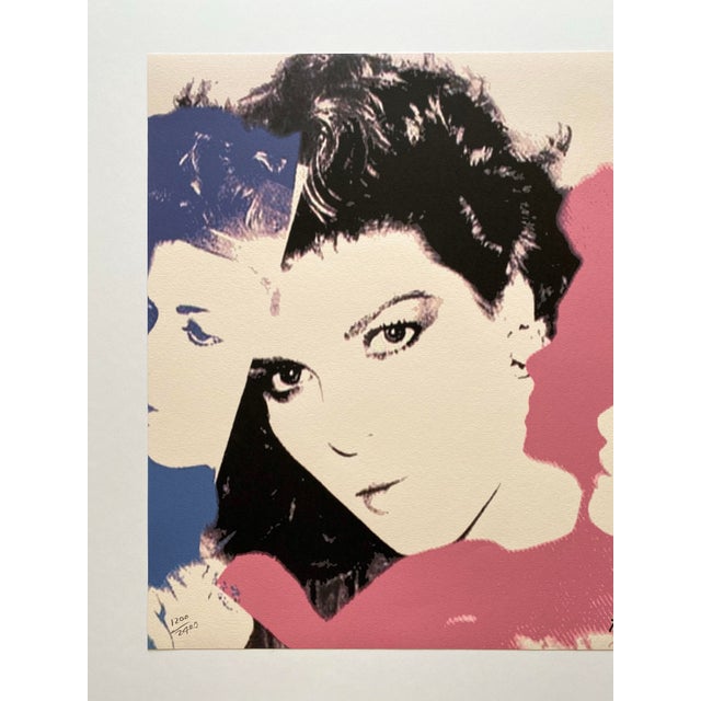 Andy Warhol Andy Warhol Vintage 1986 Limited Edition Large Fine Art Lithograph Print " Princess Caroline of Monaco " 1983 For Sale - Image 4 of 12