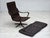 Scandinavian Swivel Armchair in Patchwork Leather, 1970s For Sale - Image 6 of 18