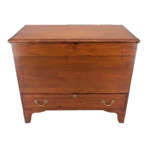 Solid Cherry Bottom Dovetails Drawer Brass Hardware Hope Chest Cabinet Patina